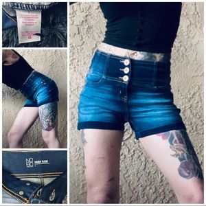 High Waisted Denim Shorts